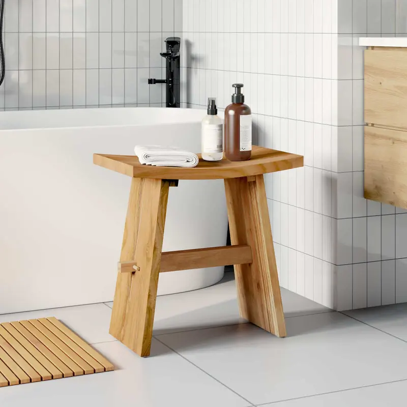 Taburete de baño Marrón 50 x 29,5 x 50,5 cm