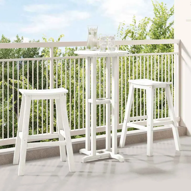 Taburete de bar 2 pcs 52 x 43 x 73,5 cm HDPE
