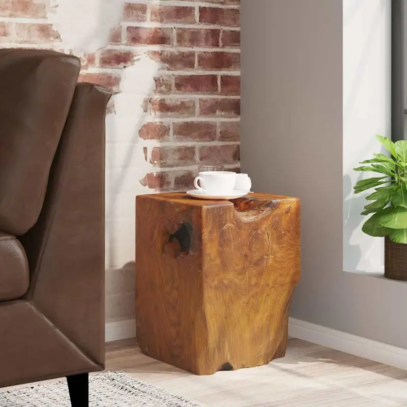 Taburete de madera maciza de teca