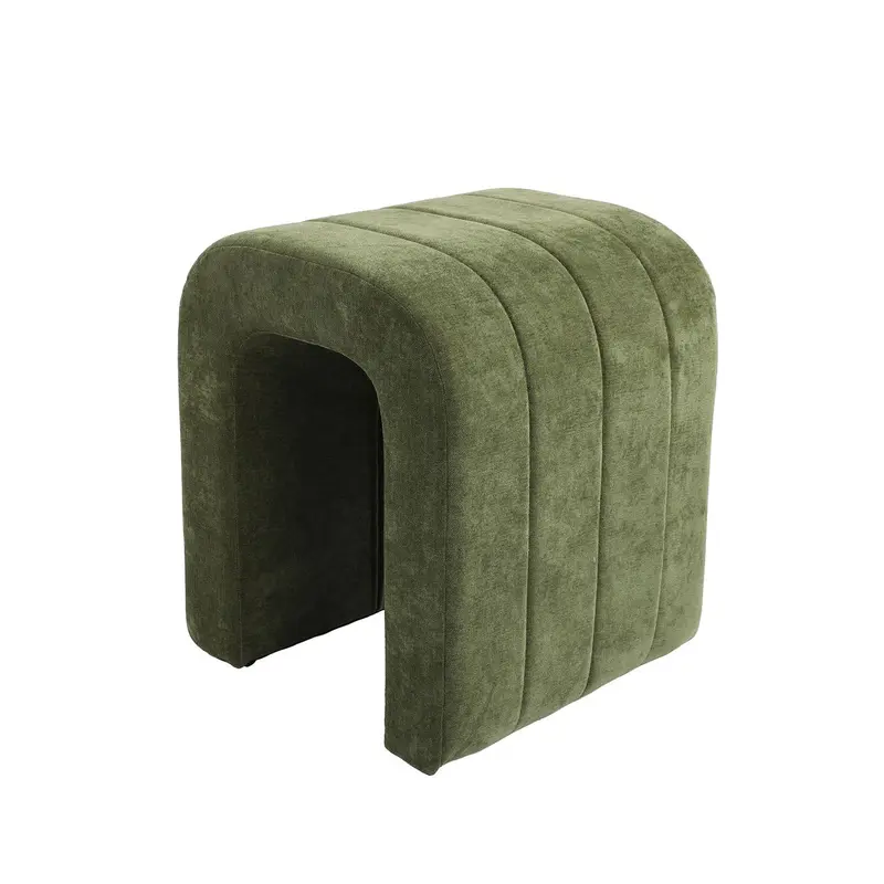 TABURETE TAPIZADO VERDE