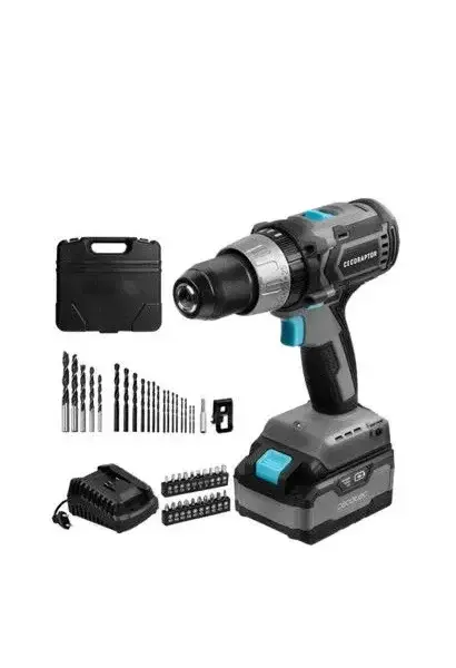 Taladro de batería Perforador y Atornillador con velocidad de 1800 rpm Perfect Drill 4020 x treme CecoRaptor Cecotec