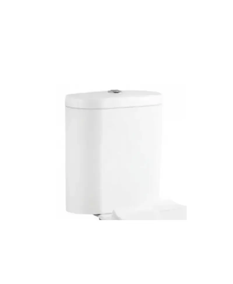 Tanque cerámico para inodoro con entrada inferior acabado blanco brillo y doble descarga NEW BOLONIA de Aquore