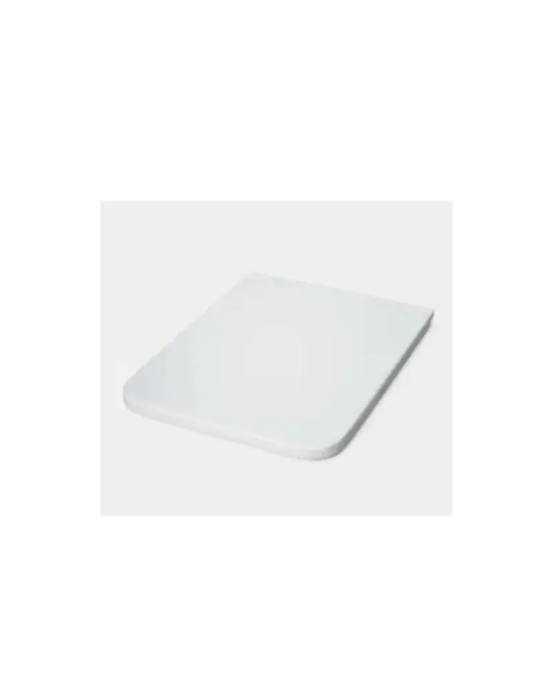 Tapa de inodoro con caída amortiguada material PP blanco brillo bisagras desmontables Creta de Aquore