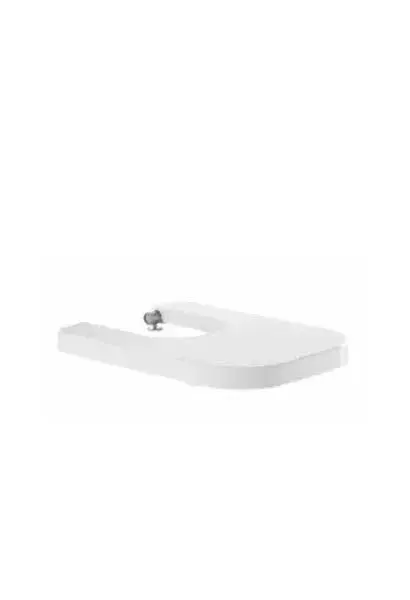 Tapa para bidé de duroplast Look Unisan con bisagras de acero inoxidable, blanco