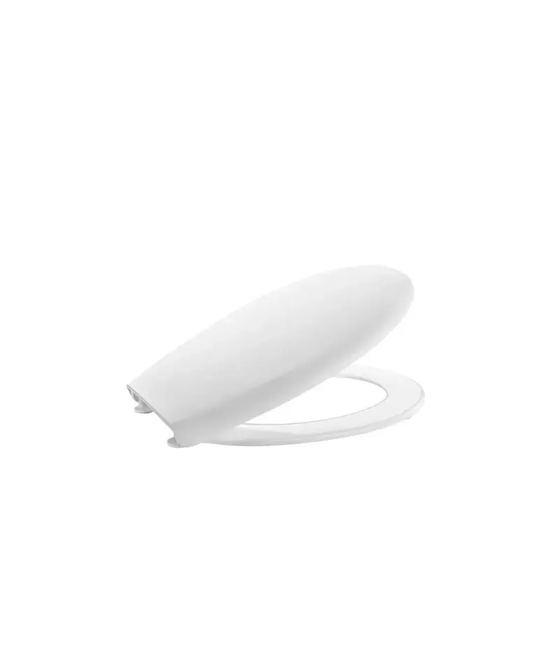 Tapa y asiento para inodoro con caída normal y bisagras acetálicas de color blanco Victoria Roca A801B6600B