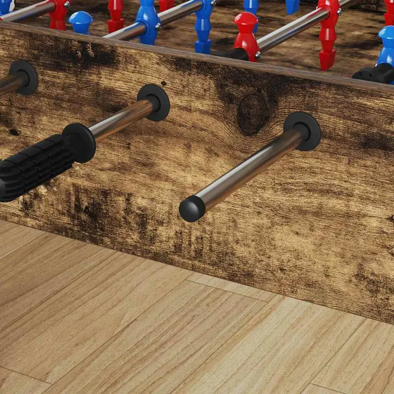 Tapas de mesa de futbolín 10 pcs Negro 1,5 x 1,5 x 1 cm PP