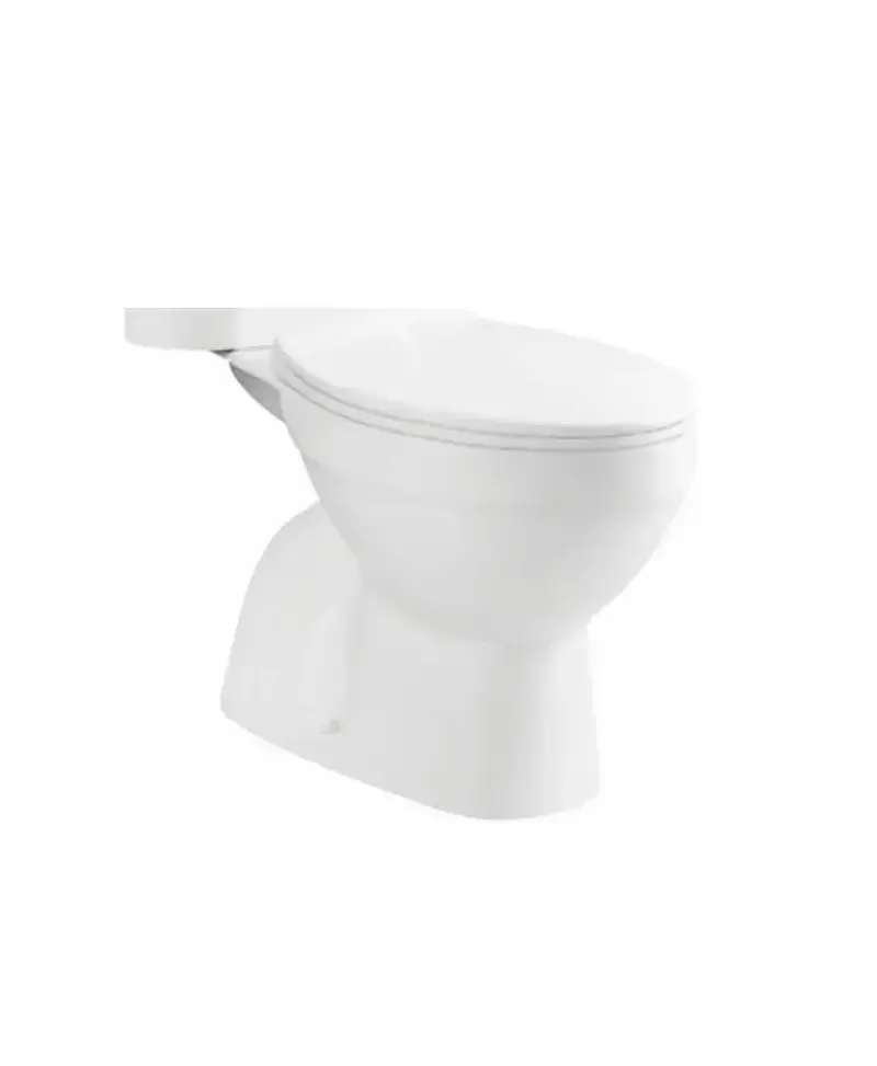 Taza de inodoro de acabado blanco brillo y salida vertical NEW BOLONIA de Aquore