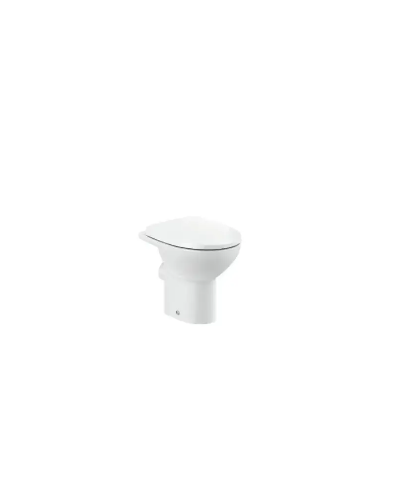 Taza de tanque alto o empotrable Rimless con salida horizontal y descarga dual en color blanco Victoria Roca