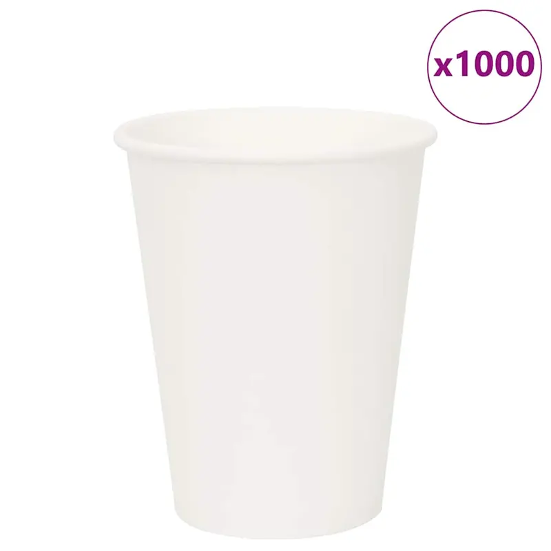 Tazas de café de papel 1000 uds 12oz 300ml blanco