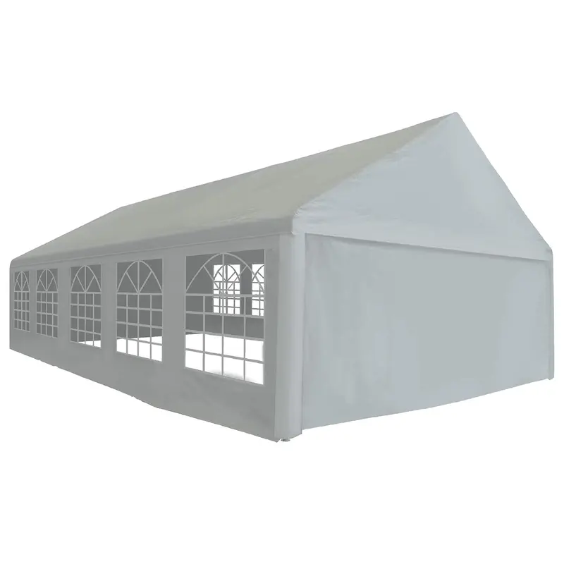 Tela de tienda sin estructura Gris 10 x 5 m PE