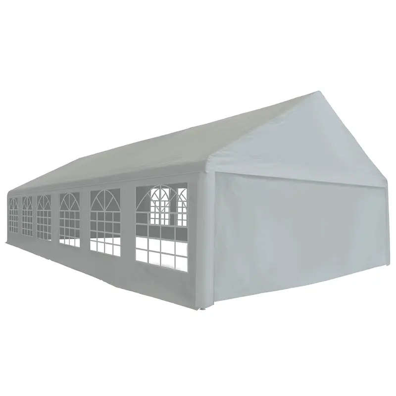 Tela de tienda sin estructura Gris 12 x 6 m PE