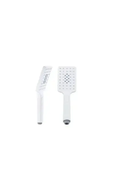 Teleducha con 3 tipos de chorros fabricada en ABS de acabado blanco mate Newyork de Imex