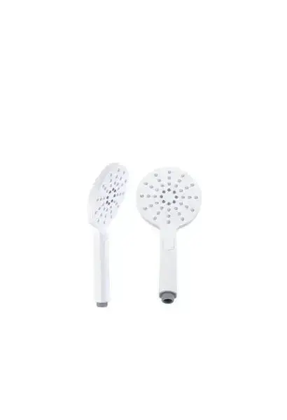 Teleducha de diseño ergonómico fabricado en ABS con un acabado blanco mate Austin de Imex