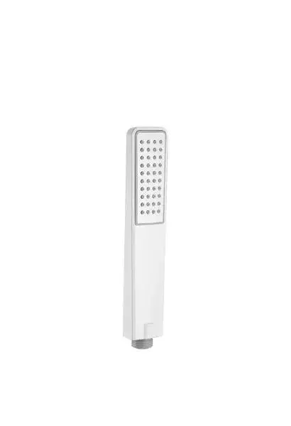 Teleducha rectangular de diseño ergonómico fabricado en ABS con un acabado blanco de Imex