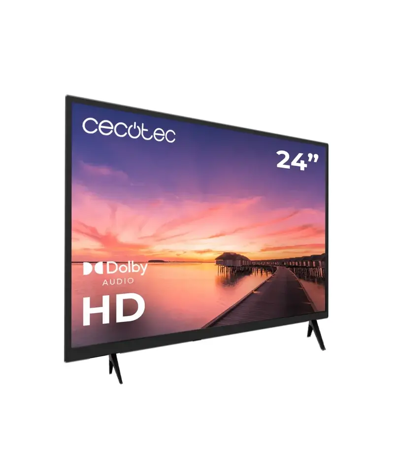 Televisión LED 24 pulgadas con HD Dolby y memoria flash para una experiencia visual superior de Cecotec