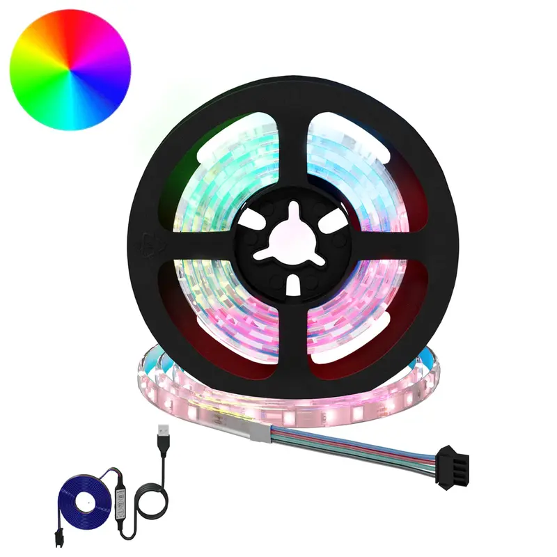 Tira LED 2 pcs Negro y Transparente 1000 mm Cobre y plástico