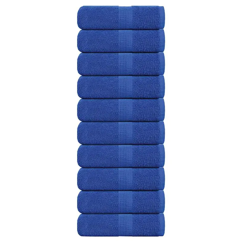 Toallas de invitados FROGN 10 uds azul 30x50 cm 360 g/m²
