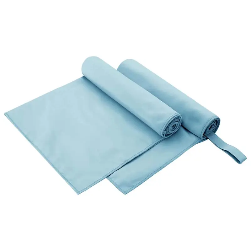 Toallas Deportivas 2 pcs Azul 100 x 50 cm Poliéster y Poliamida