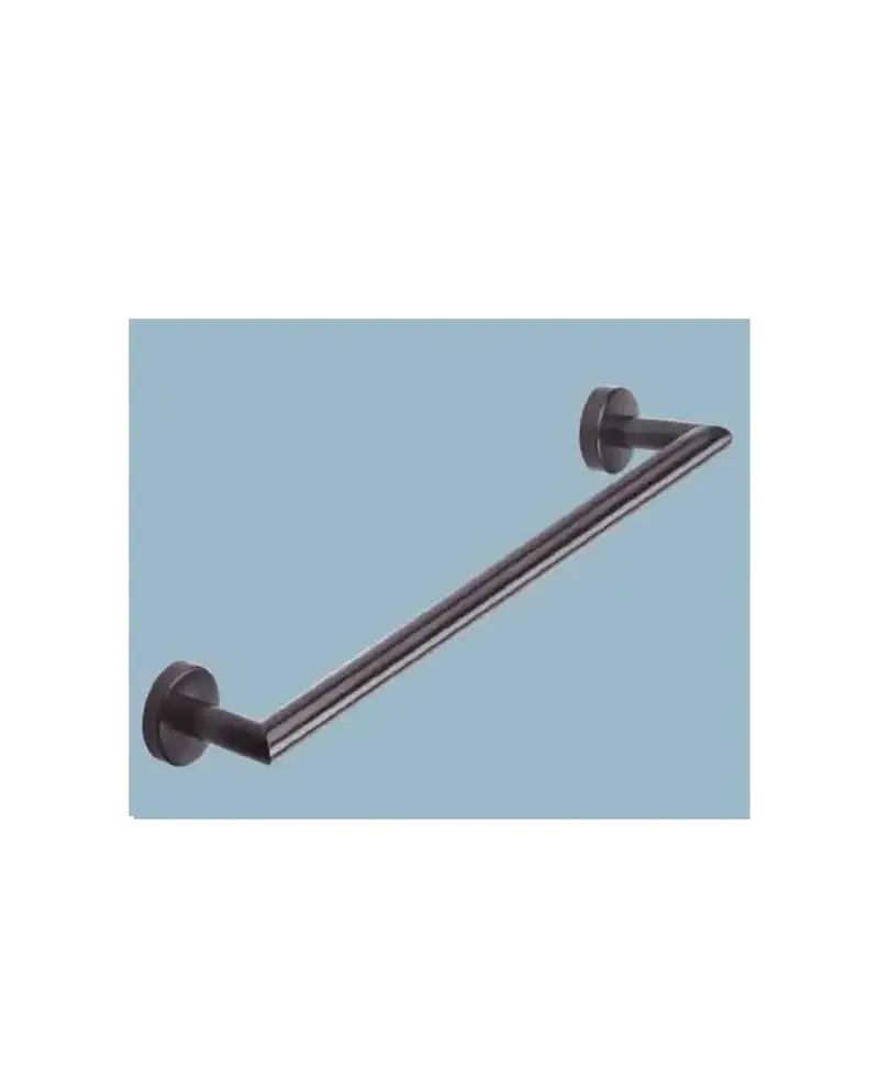 Toallero de barra de acero inoxidable de acabado negro con adhesivo DARK de Aquore