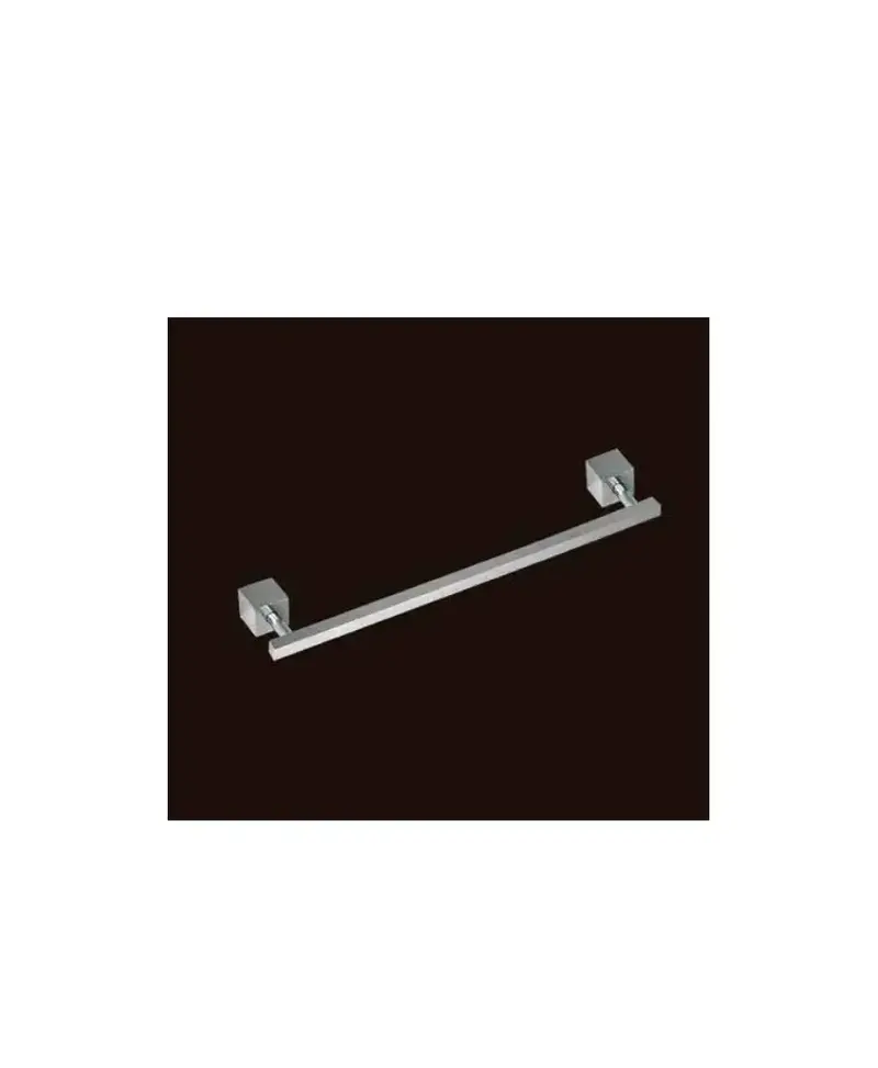 Toallero de barra latón cromado adosado a pared 30 cm King de Aquore