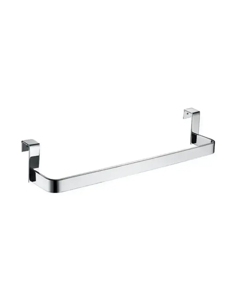 Toallero de barra rectangular de 36 cm para mueble de baño con un acabado cromado de Imex
