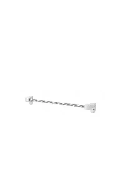 Toallero de Barra Vintage Unisan Blanco y Cromo 40/50/60 cm