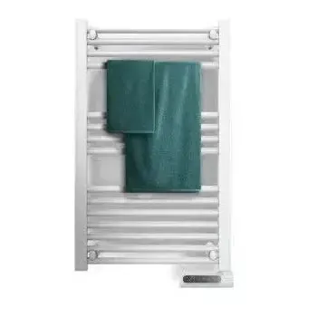 Toallero eléctrico de 500 w en color blanco con panel táctil y temperatura regulable readywarm 9100 smart towel de Cecotec