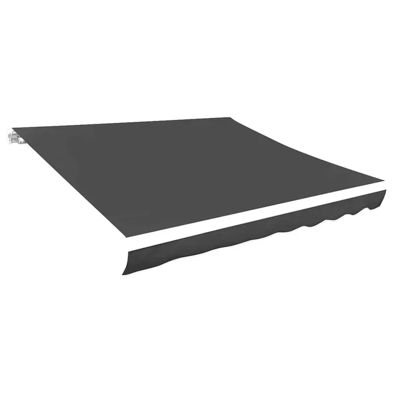 Toldo de lona blanco gris antracita 3x2,5 m