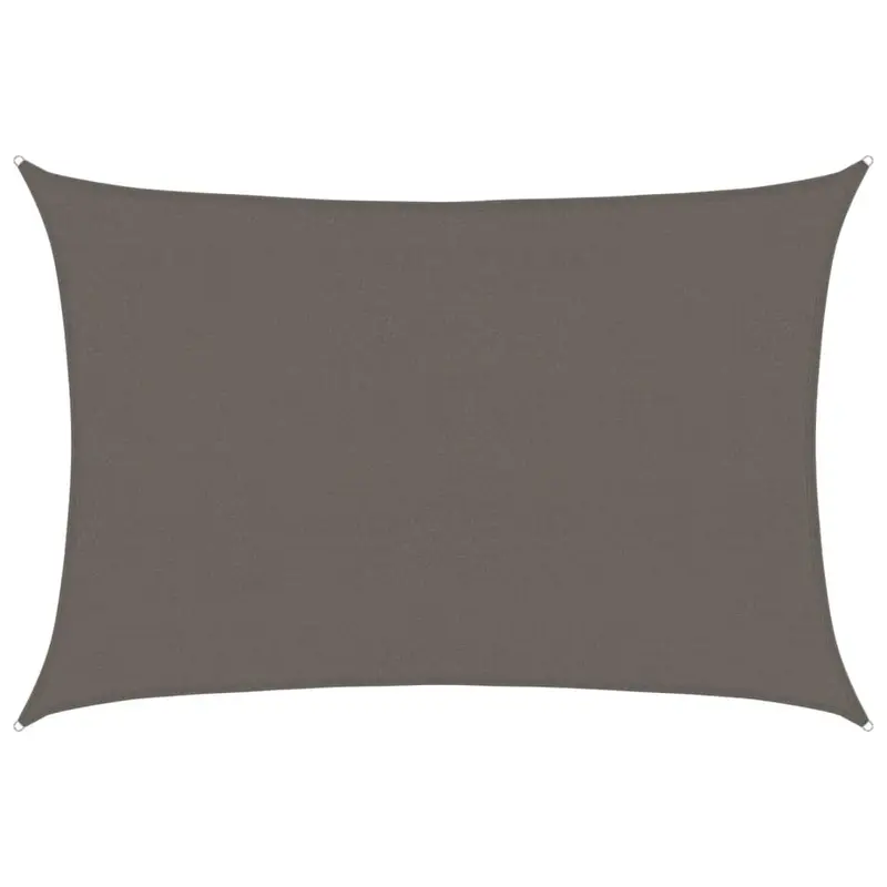 Toldo de vela gris antracita HDPE 160 g/m² 4x5 m