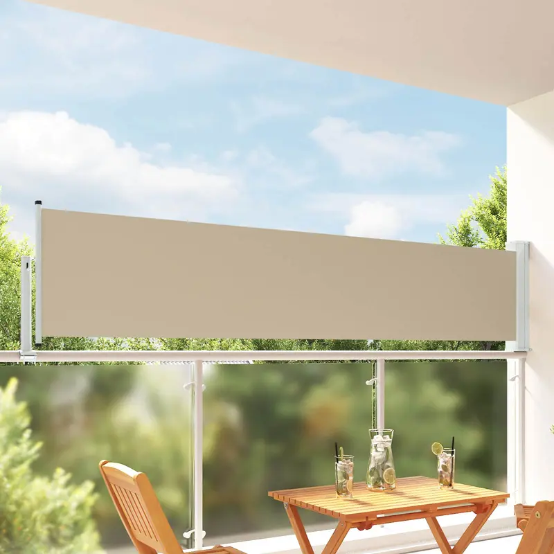 Toldo lateral 100% poliéster hierro acero