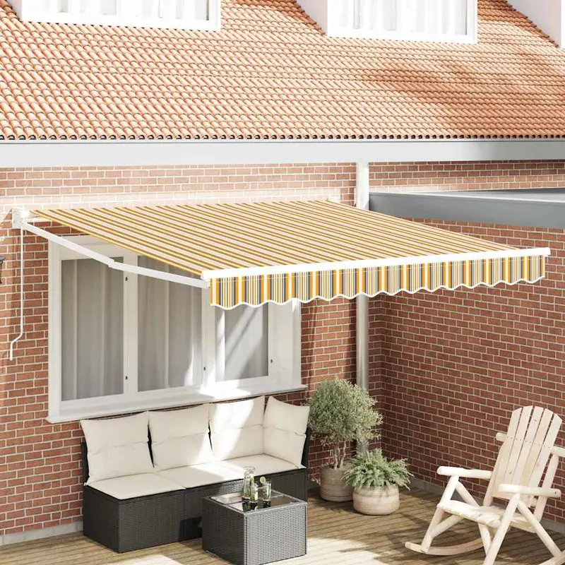 Toldo Manual Multicolor 300 x 250 x 165 cm Poliéster
