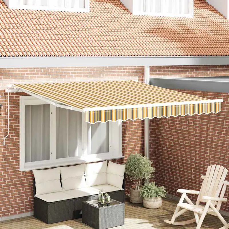 Toldo Manual Multicolor 300 x 250 x 165 cm Poliéster