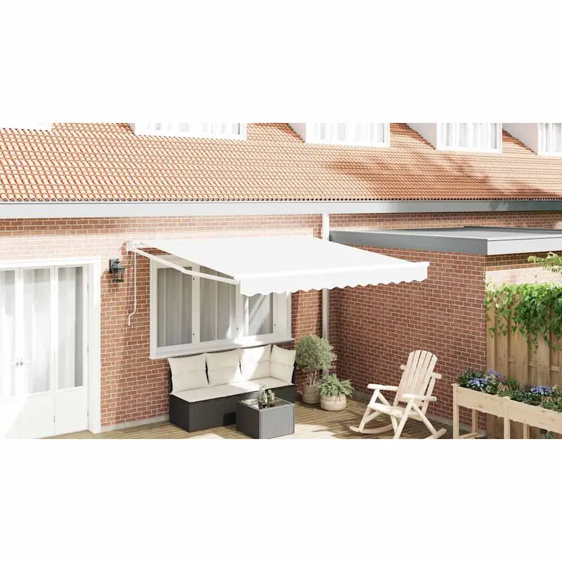 Toldo Retráctil 350 x 250 cm Poliéster y Aluminio