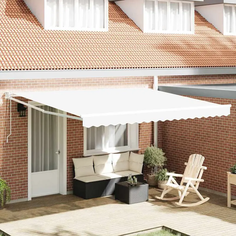 Toldo Retráctil 400 x 300 cm Poliéster y Aluminio