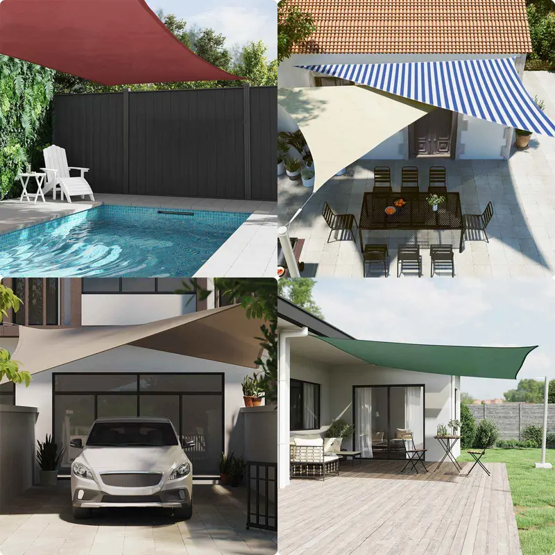 Toldo Vela de Sombra 3,5 x 2,5 m 100% Poliéster Oxford