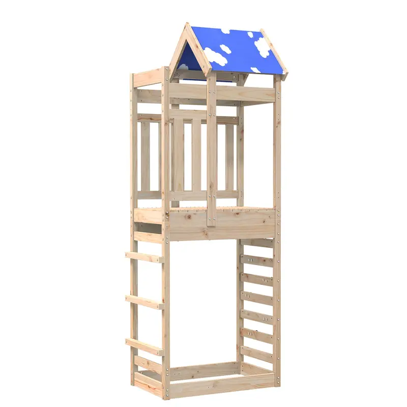 Torre de Juego Marrón 85 x 52,5 x 239 cm Madera de pino macizo