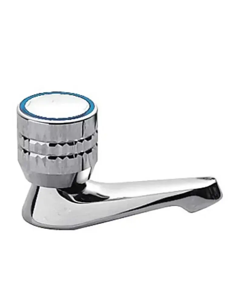 TRES 123100F Grifo monomando para lavabo de un agua fabricado de latón con acabado cromado Basic