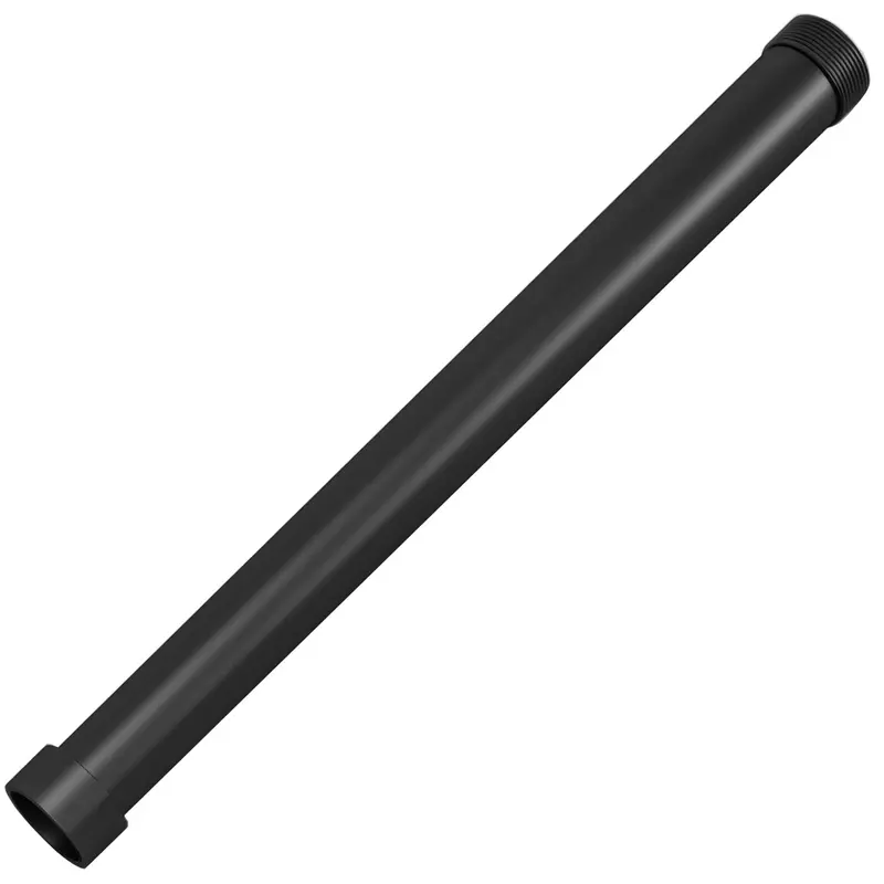 Tubo alargador de ducha con acabado negro mate 30 cm rosca TRES cuartos Valaz