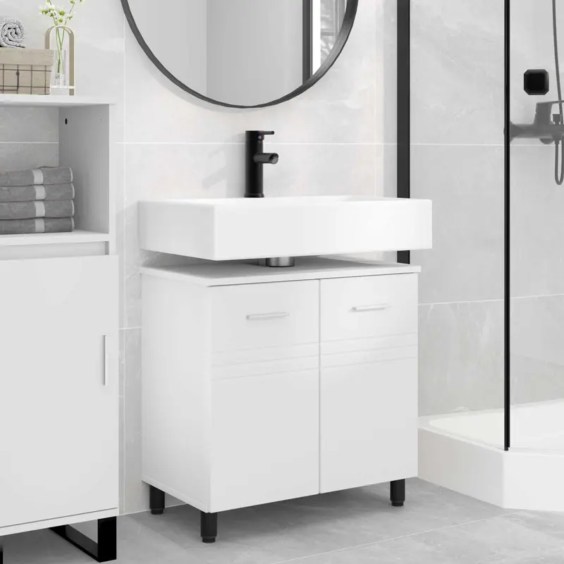 Unidad de tocador de baño Blanco 60 x 35 x 60 cm