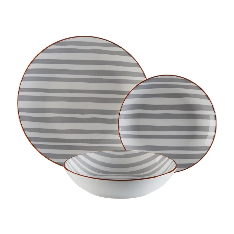 VAJILLA 18 P. VENECIA GRIS