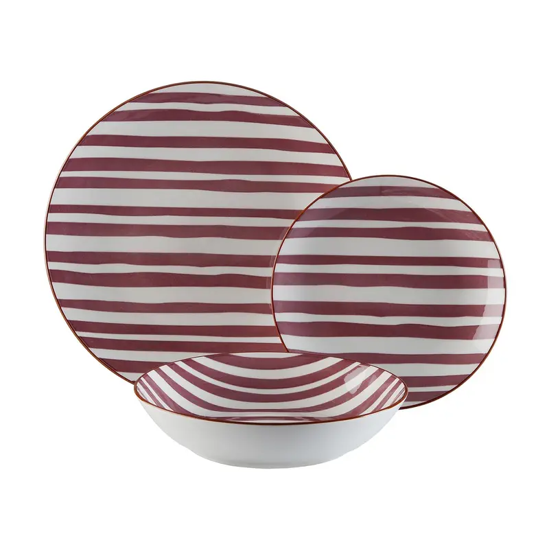 VAJILLA 18 P. VENECIA ROSA