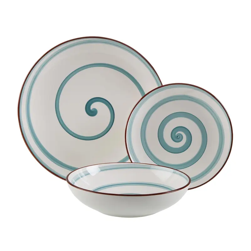 VAJILLA 18 PIEZAS ENID AZUL