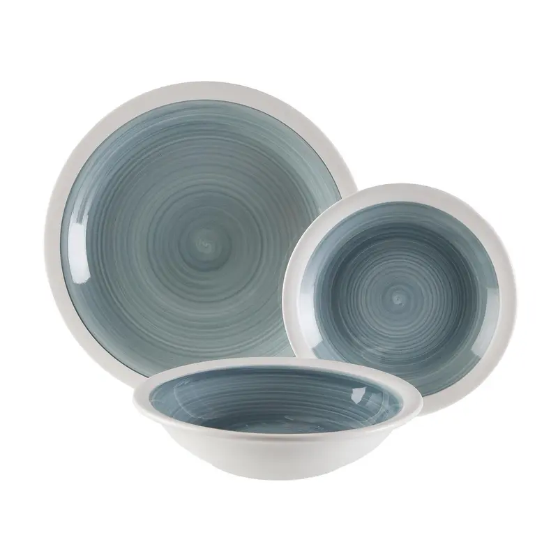 VAJILLA 18 PIEZAS LEGRAND AZUL