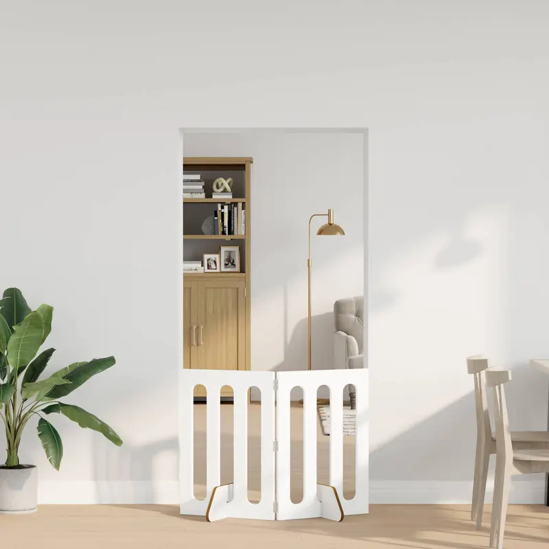 Valla plegable para mascotas 2 pcs 100,5 x 38 x 70 cm