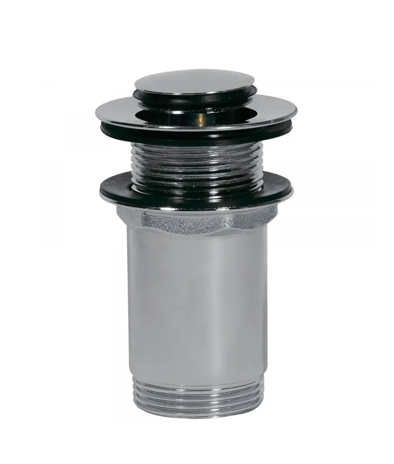Válvula de desagüe para lavabo sin rebosadero con acabado cromado Simple-Rapid TRES