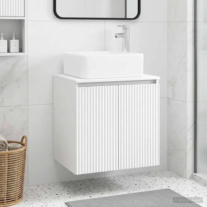 Vanidad con Lavabo de Pared Blanco 49,5 x 41 x 63 cm