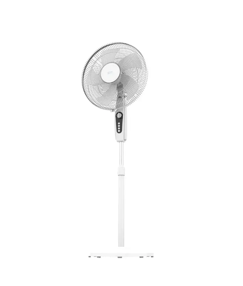 Ventilador de Pie Blanco 45W con Temporizador, 3 Velocidades y Oscilación Automática de Cecotec