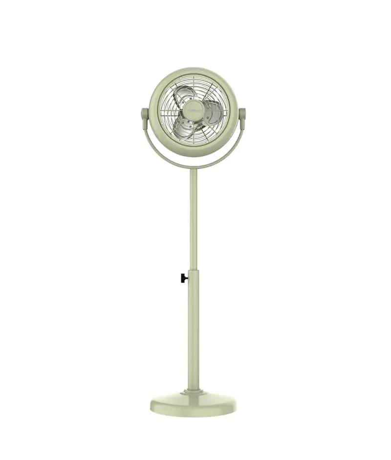 Ventilador de Pie Retro Verde 10 pulgadas con 25W, Inclinación y Velocidades Ajustables de Cecotec