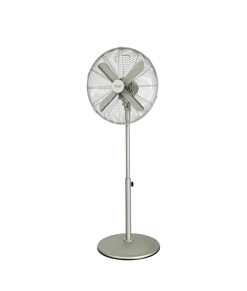 Ventilador de Pie Silencioso 50W, 16 pulgadas con Oscilación y Altura Ajustable de Cecotec