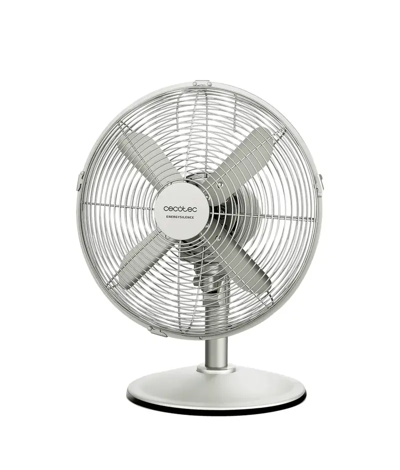 Ventilador de Sobremesa Silencioso y Potente de 40W con Diseño en Acero y 3 Velocidades de Cecotec
